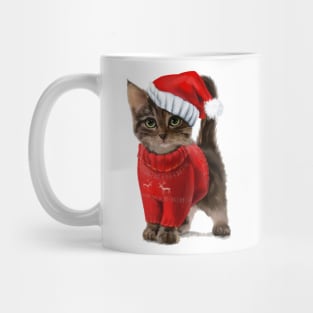 Kitten Christmas Mug